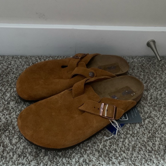 Birkenstock Mink Suede Clogs - Picture 4 of 11